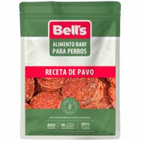 Comida para Perros BELLS Adulto Barf Pavo Doypack 800g