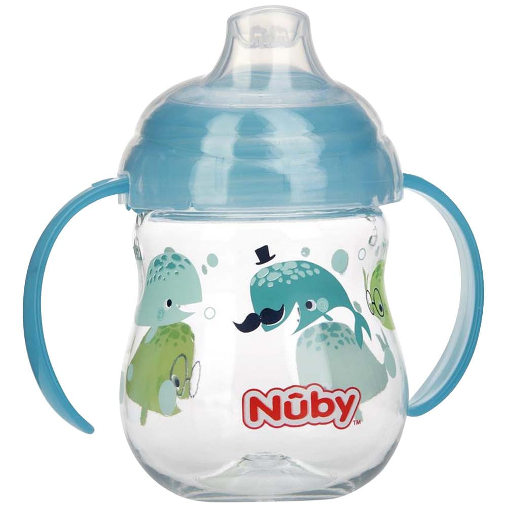 Vaso para Bebé NUBY Grip n Spill con Asa