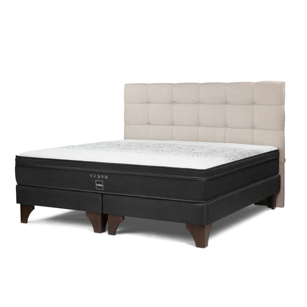 Dormitorio Europeo Tempo Queen Respaldo Issey Niebla