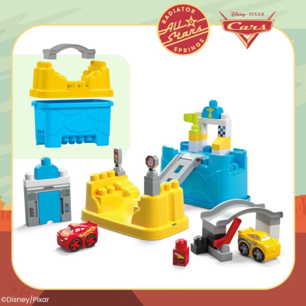 Juguete De Construcción Mega Bloks Aventura Carreras Mcqueen