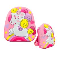 MOCHILA KIDS KAWAI 3D MODELO UNICORNIO COLOR ROSADO