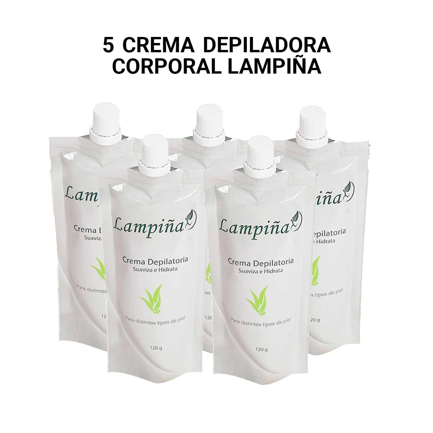 5 Crema Depiladora Corporal Lampiña