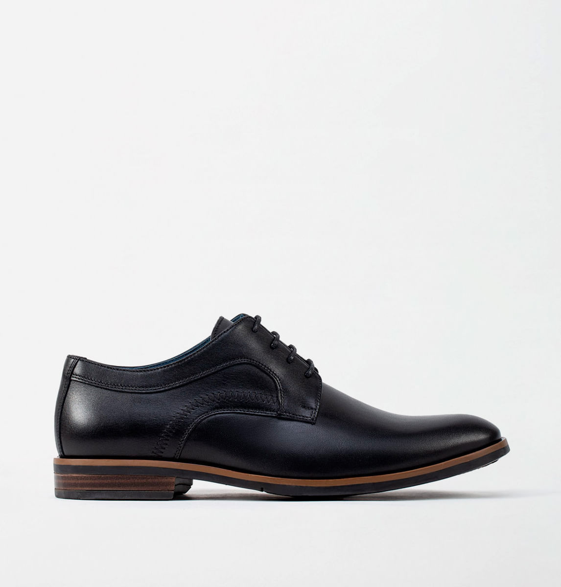 ZAPATOS DE VESTIR ESTILO DERBY EN CUERO LISO