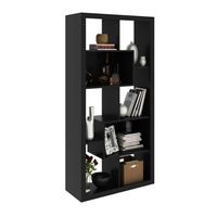LIBRERO ESTANTE LONDRES NEGRO - DIBA MUEBLES