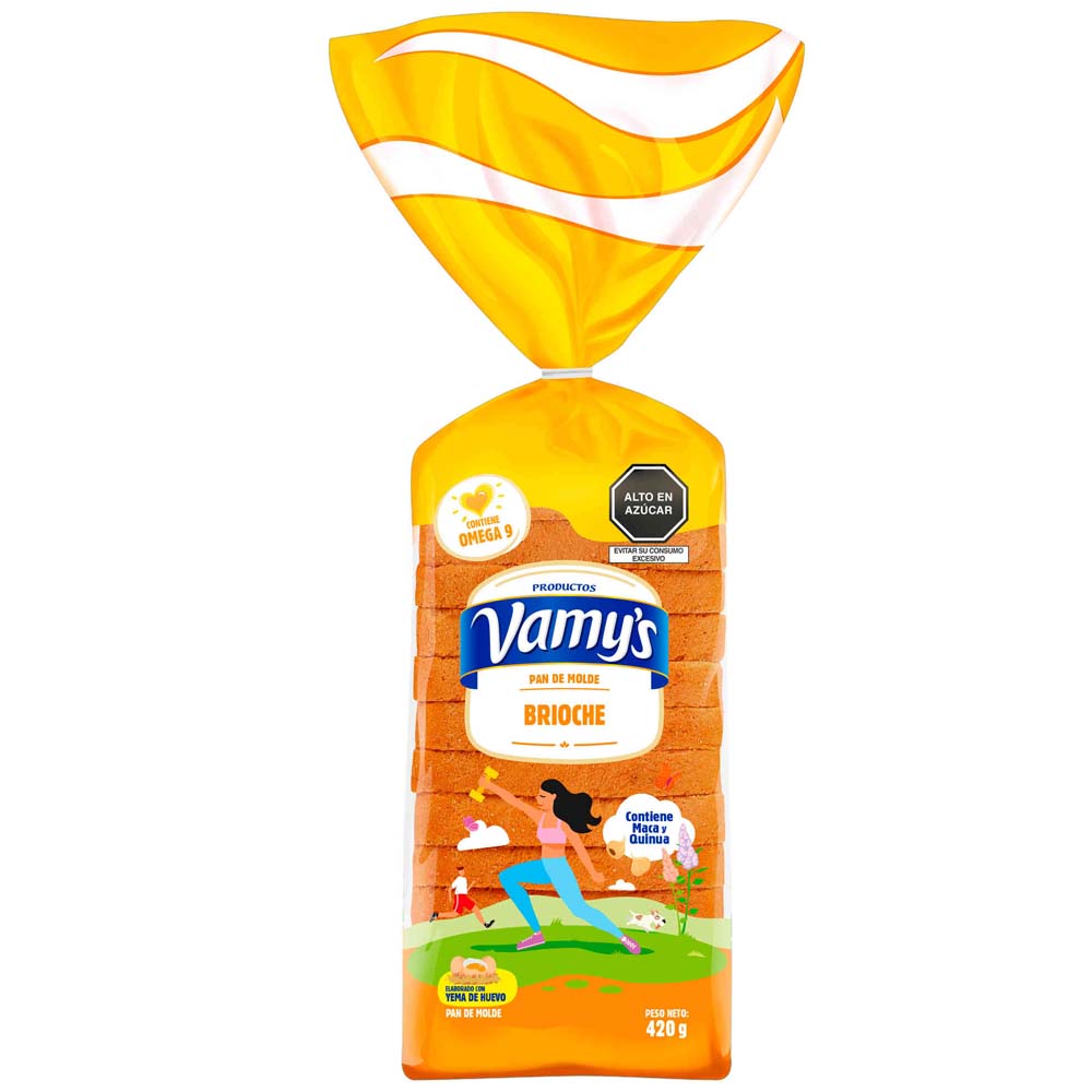 Pan de Molde VAMYS Brioche Bolsa 420g