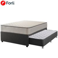 Cama Box Tarima Diván FORLI Elegant 1.5 Plz + 1 Almohada