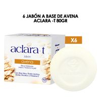 6 Jabón a base de Avena Aclara -T 80gr
