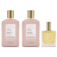 Shampoo Post Alisado + Acondicionador+ Aceite Alfaparf Keratin Therapy