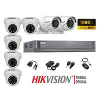 Kit 7 Cámaras Seguridad Hikvision Full Hd 1080P + Cable Hdmi Oferta