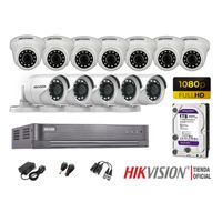 Kit 12 Cámaras Seguridad Hikvision Full Hd 1080P + Disco 1Tb Oferta
