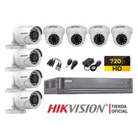 Kit 8 Cámaras Seguridad Hikvision Hd 720P + Cable Hdmi Oferta P2P