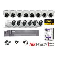 Kit 14 Cámaras Seguridad Hikvision Full Hd 1080P + Disco 1Tb Oferta