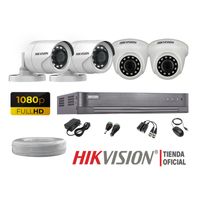 Kit 4 Cámaras Seguridad Full Hd 1080P Hikvision + Cable Hdmi Oferta