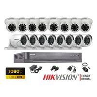 Kit 16 Cámaras Seguridad Hikvision Full Hd 1080P + Cable Hdmi Oferta