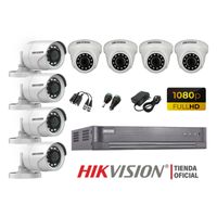 Kit 8 Cámaras Seguridad Hikvision Full Hd 1080P + Cable Hdmi Oferta