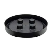 Base Macetero Deco Grande Negro Pica