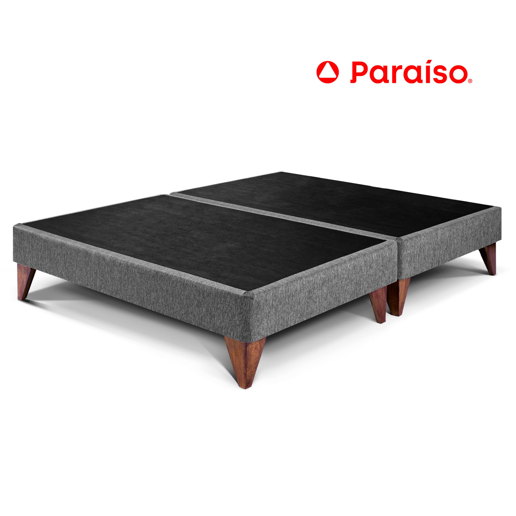 Cama Box Tarima PARAISO Euro King Gris