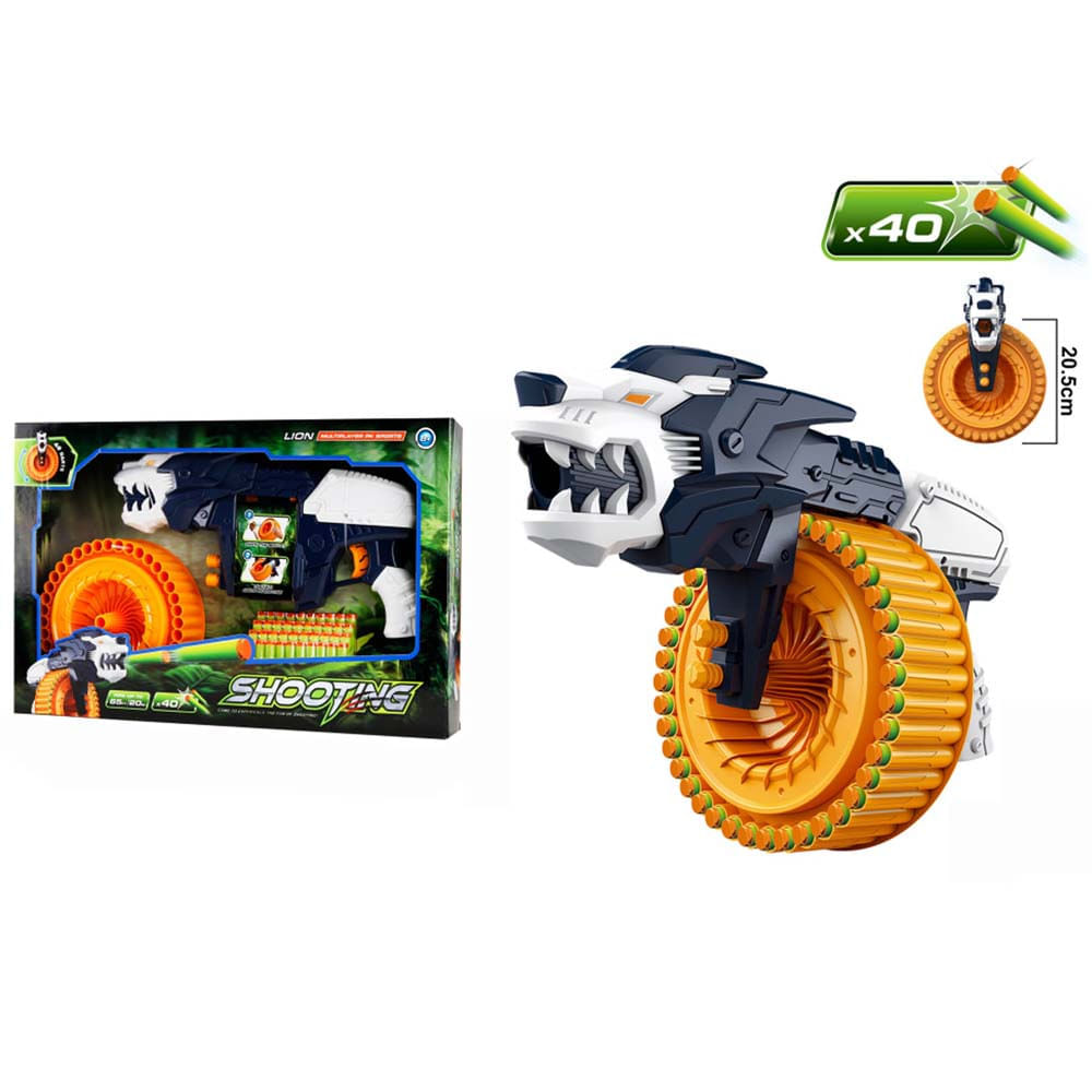 Pistola LUO QI TOY 40 Balas 60691