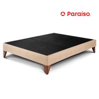 Cama Box Tarima PARAISO Euro 2 Plazas Champagne