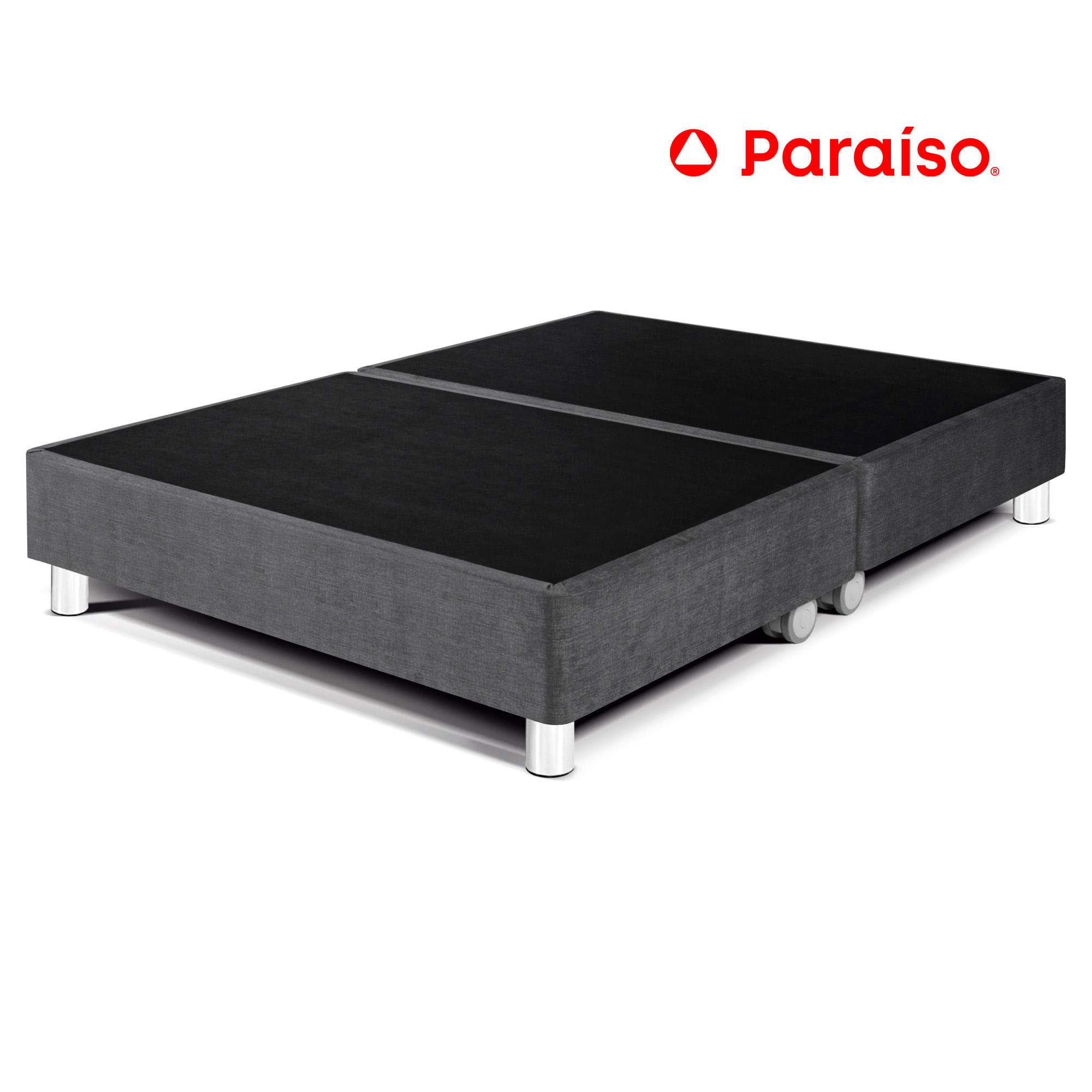 Cama Box Tarima PARAISO Premium Queen Acero