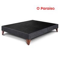 Cama Box Tarima PARAISO Euro 2 Plazas Charcoal