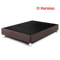 Cama Box Tarima PARAISO Premium 2 Plazas Chocolate