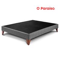 Cama Box Tarima PARAISO Euro 2 Plazas Gris