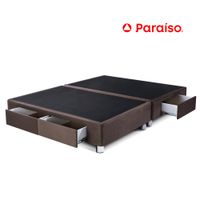 Cama Box Tarima PARAISO C/Cajones King Chocolate