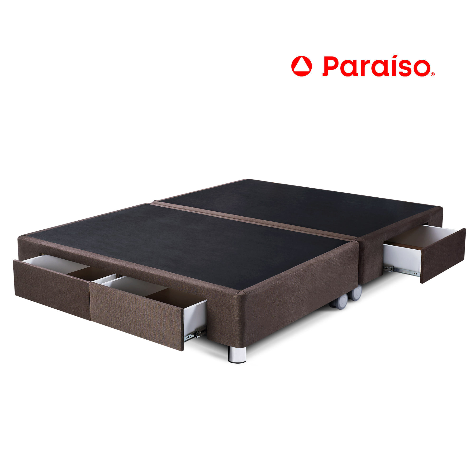 Cama Box Tarima PARAISO C/Cajones King Chocolate