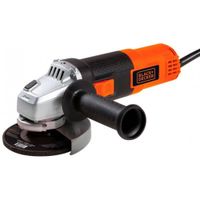 Esmeril Angular 4 1/2"" 820W + Guantes + Lente + Disco con Maletin Black & Decker