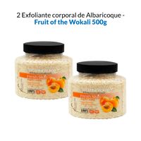 2 Exfoliante corporal de Albaricoque - Fruit of the Wokali 500g