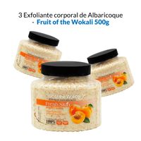 3 Exfoliante corporal de Albaricoque - Fruit of the Wokali 500g