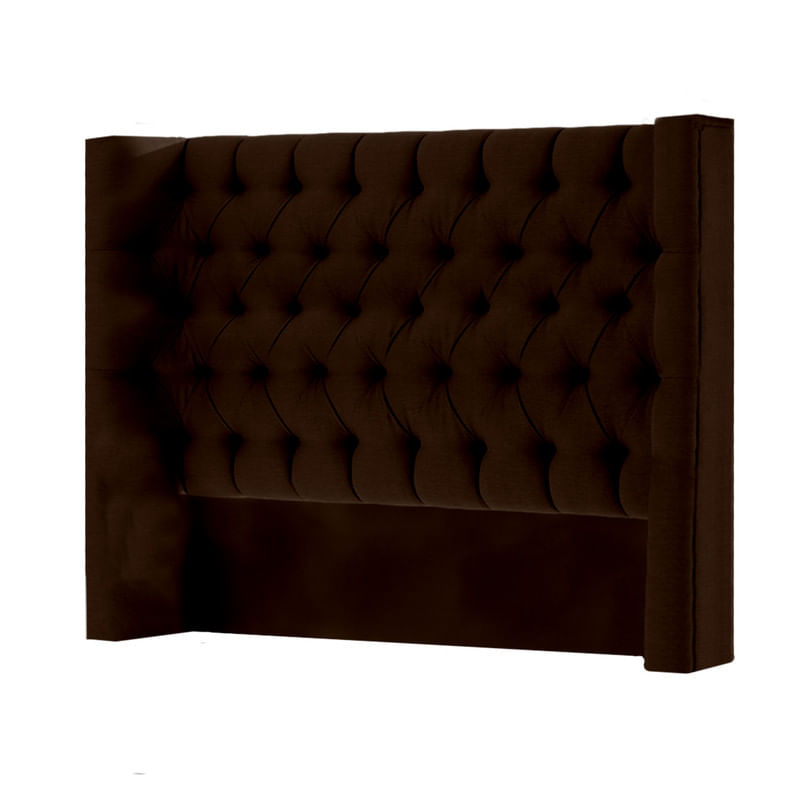 CABECERA KNIGHTSBRIDGE MAVISAC PLAZA QUEEN COLOR CHOCOLATE - TELA