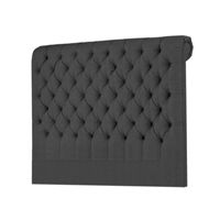 CABECERA LINEN MAVISAC DOS PLAZAS COLOR GRIS - TELA