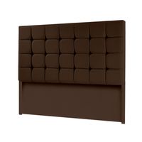 CABECERA CUBES MAVISAC PLAZA QUEEN COLOR CHOCOLATE - TELA