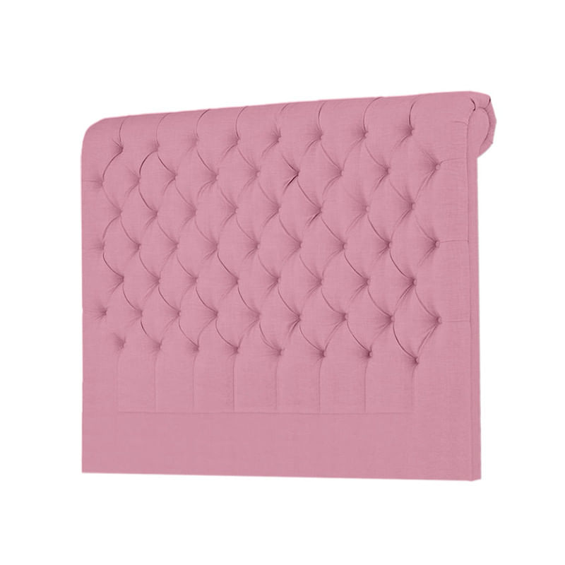CABECERA LINEN MAVISAC PLAZA Y MEDIA COLOR ROSADO - TELA