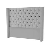 CABECERA MASTER REY MAVISAC PLAZA QUEEN COLOR PLATA - TELA