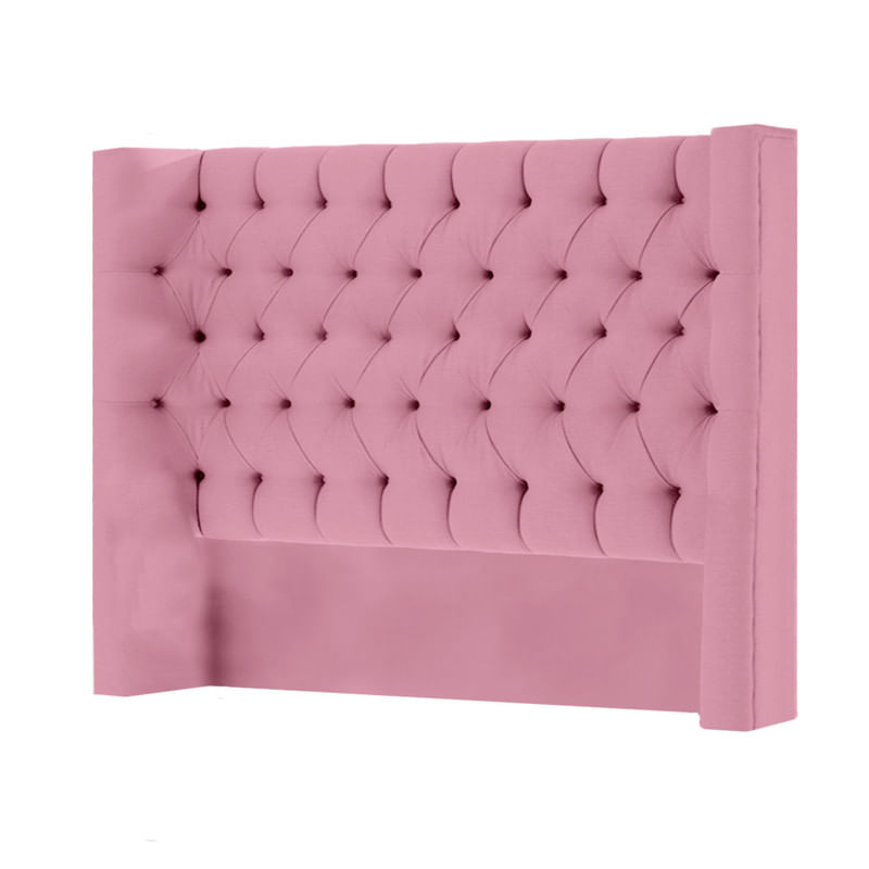 CABECERA KNIGHTSBRIDGE MAVISAC PLAZA Y MEDIA COLOR ROSADO - TELA