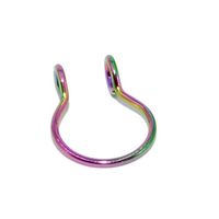 Piercing septum falso argolla para nariz multicolor
