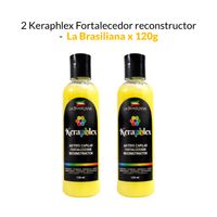 2 Keraphlex Fortalecedor reconstructor - La Brasiliana x 120g