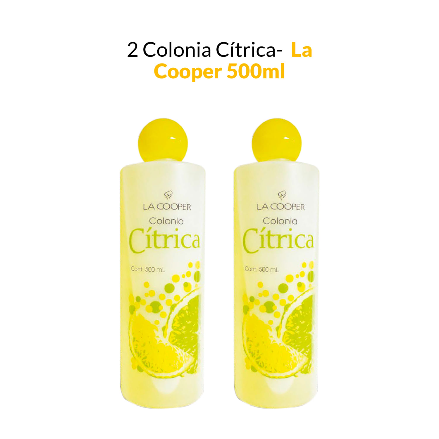 2 Colonia Cítrica La Cooper x 500ml