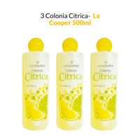 3 Colonia Cítrica La Cooper x 500ml