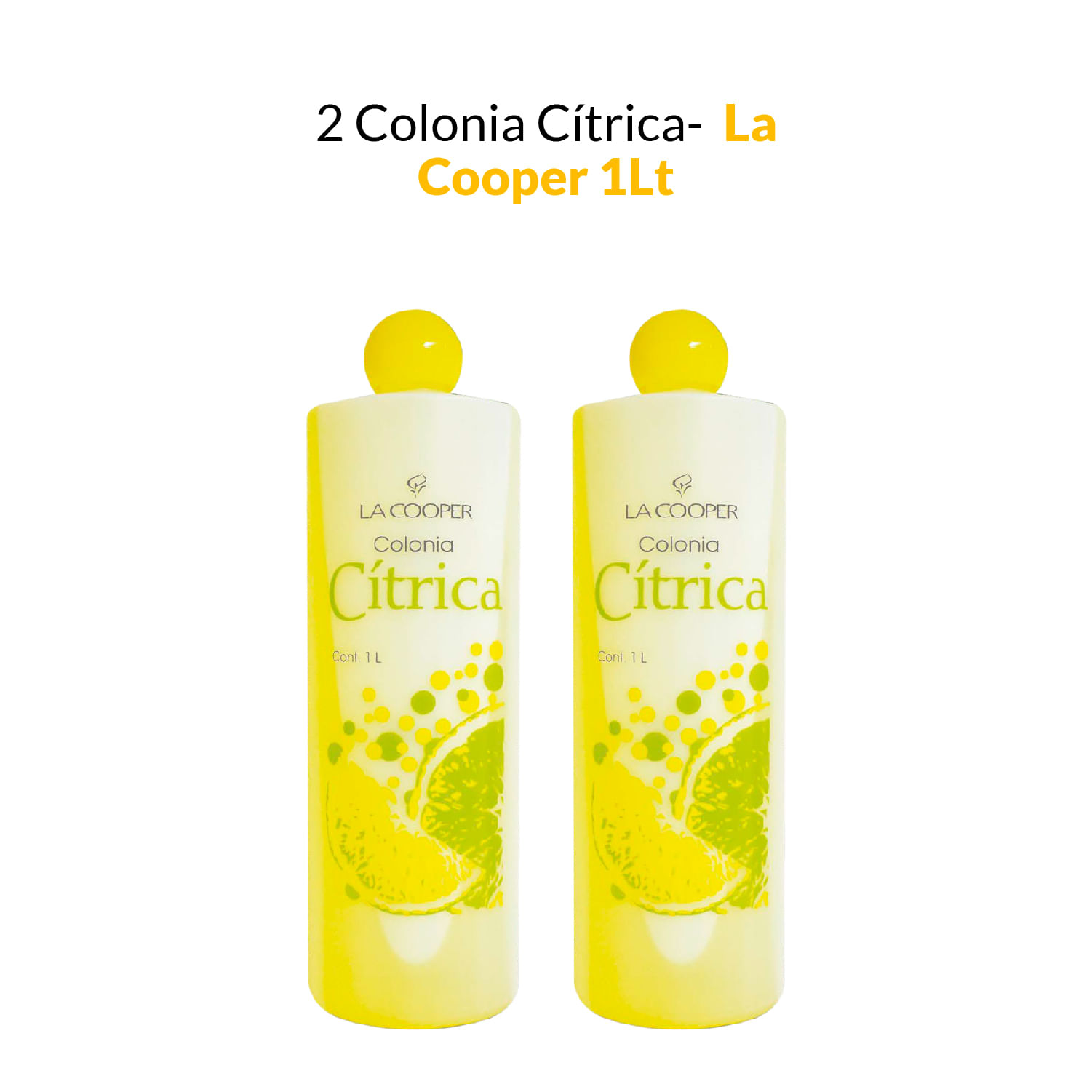 2 Colonia Cítrica La Cooper x 1Lt