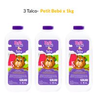3 Talco Petit Bebé x 1kg
