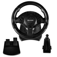 Timón con Pedales para PS4, PC, Switch, Xbox One/360 PS3 180 grados Aluc ns9877