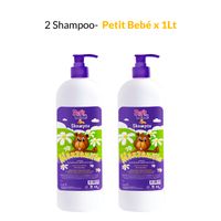 2 Shampoo Petit Bebé x 1lt