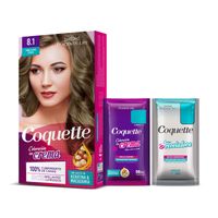 Coquette Tinte 8.1 Rubio Claro Ceniza Pack 1 aplicacion