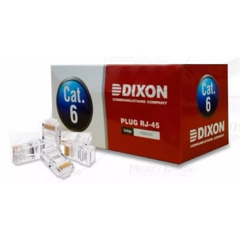 Conectores Plug Rj45 Dixon Cat 6e Cables De Red Patch Cord