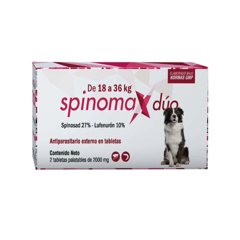 Antiparasitario Externo Spinomax Duo 18 a 36kg