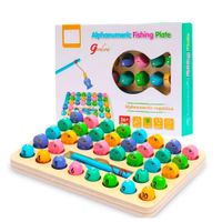 Juego Didáctico De Pesca Magnética Alfanumérica